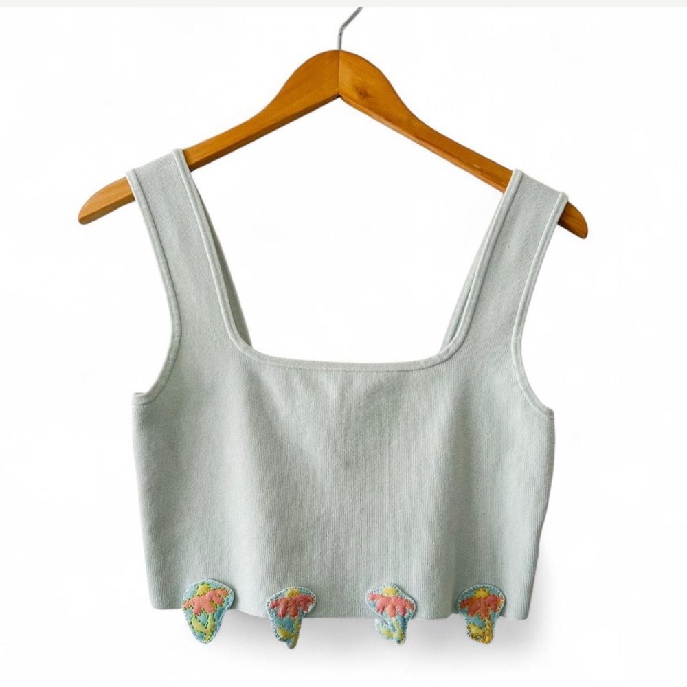 Whimsical Reworked H&M Ribbed Tank - Picture 2 of 5